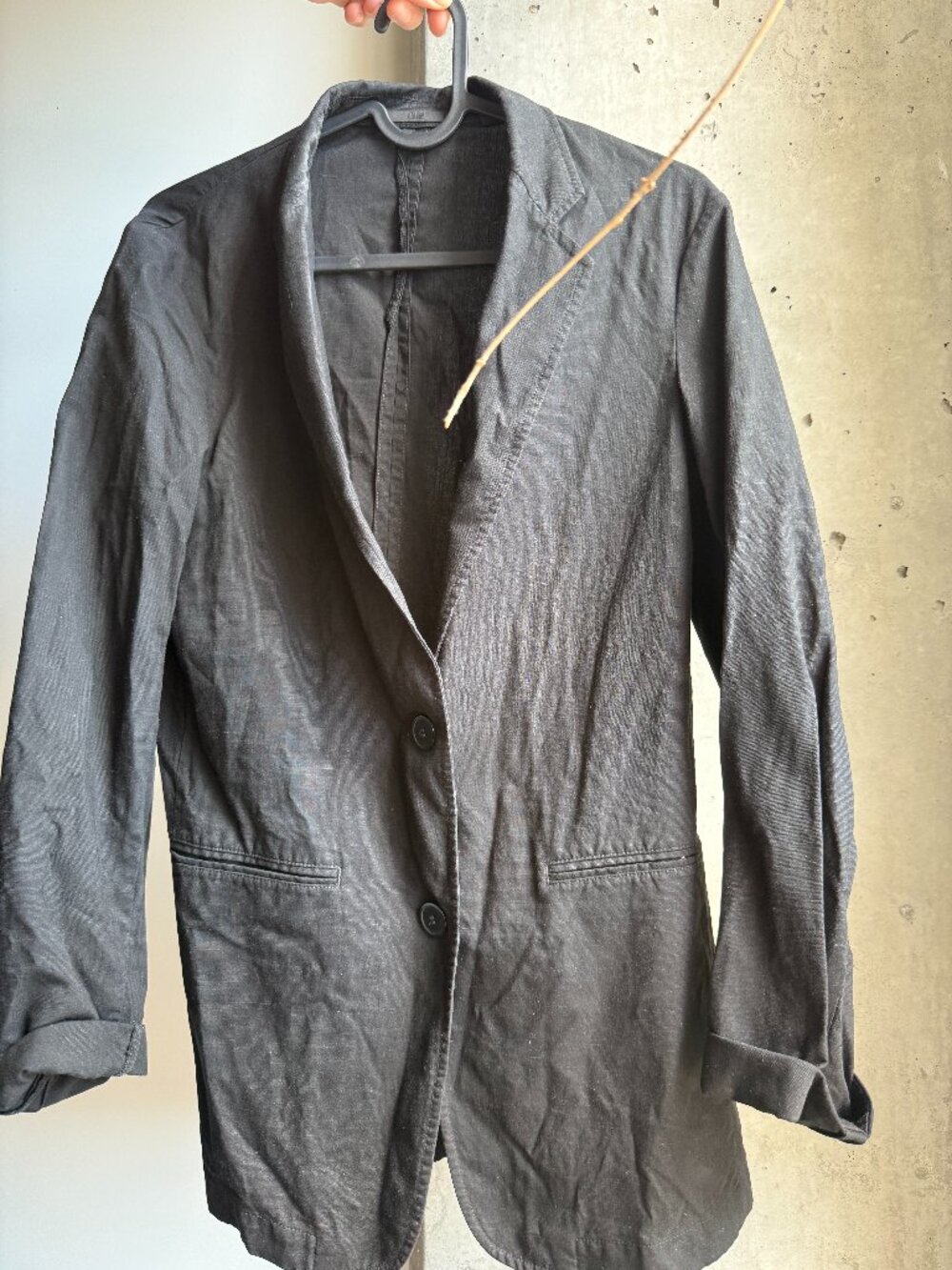 Linen blend blazer